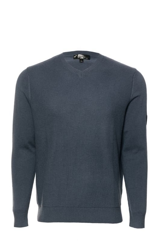 Horseware Mens Milano Classic VNeck Sweater L Blue