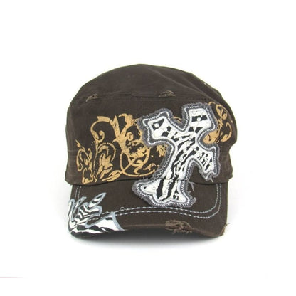 Savana Patch Army Hat - Zebra Cross Brown