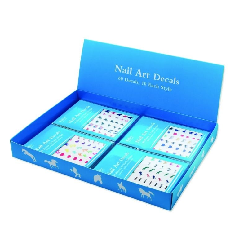 Kelley Hrs Nail Art Decals Display Box with 24 sets