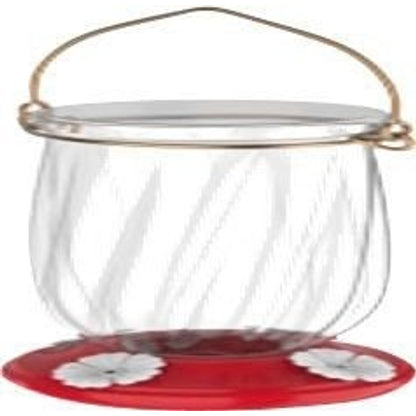 Tulip Plastic Hummingbird Feeder 22 oz Red