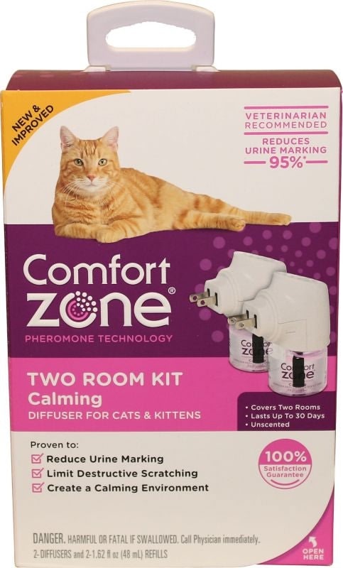 Comfort Zone Cat Calming Diffuser Two Room Kit