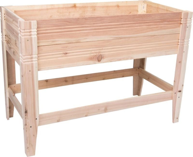 Raised Planter Box Cedar Natural