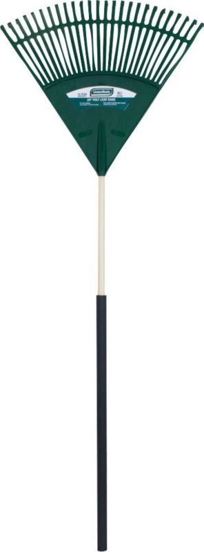 Poly Leaf Rake with Grip 24 inch Green