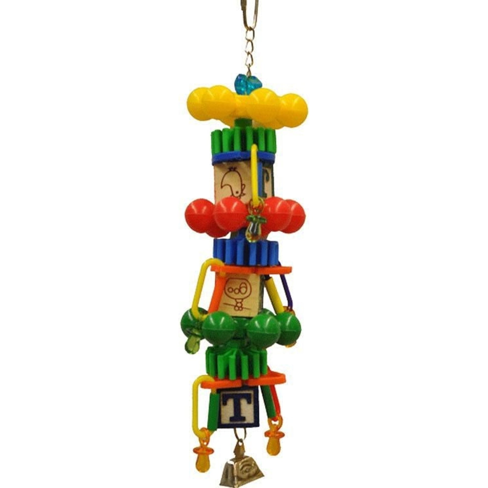 Happy Beaks Spin Tower Bird Toy Medium