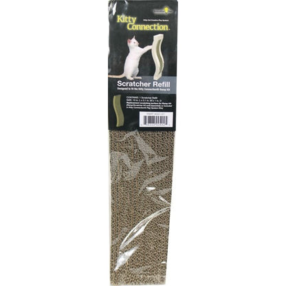 Kitty Connection Corrugate Replace Scratcher Brn
