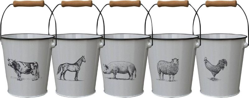 Milkhouse Vintage Farm Planters Assortment 7.5 in