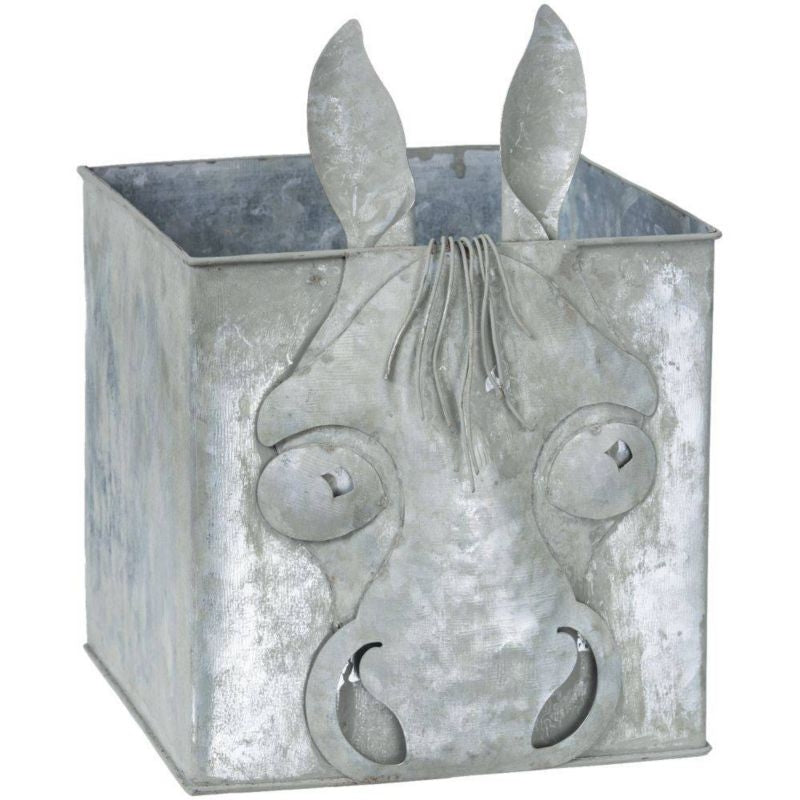 Metal 3D Horse Face Cube