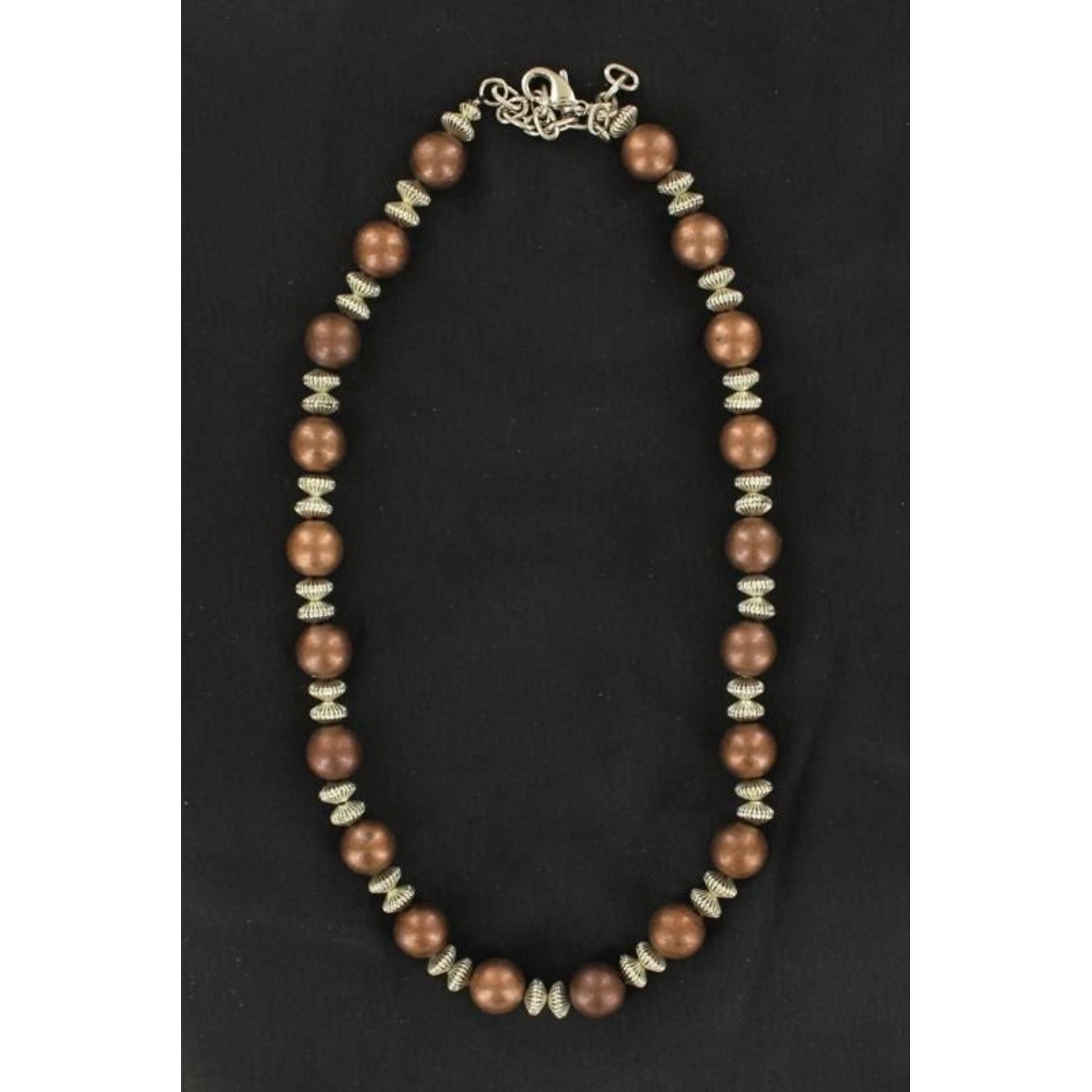 Copper Round Bead Necklace 17