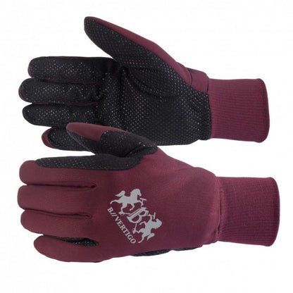 B Vertigo Womens Thermo Riding Gloves 10 BurRed