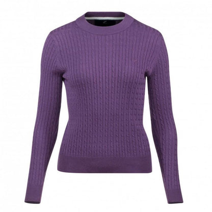 HorZe Ladies Rhea Knit Pullover Sweater 8 Purple