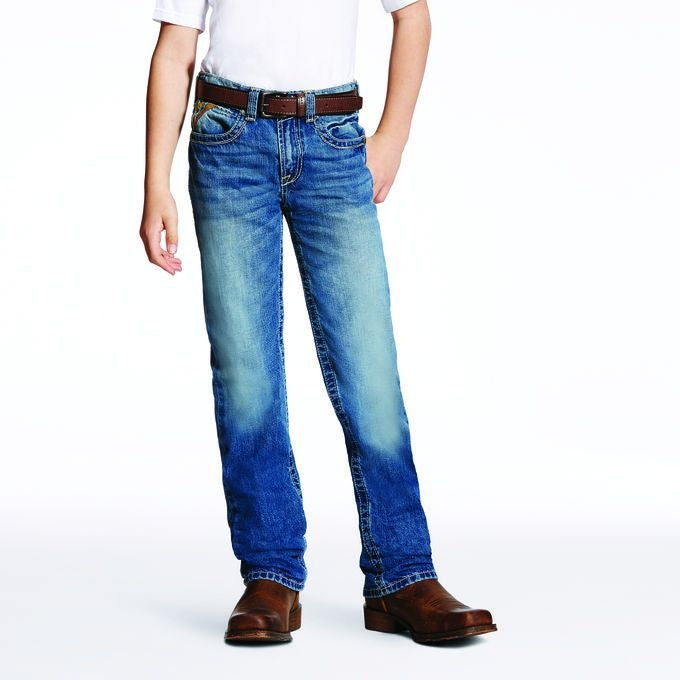 Ariat Boys B5 Powell Straight Leg Jeans 7R Cyclone