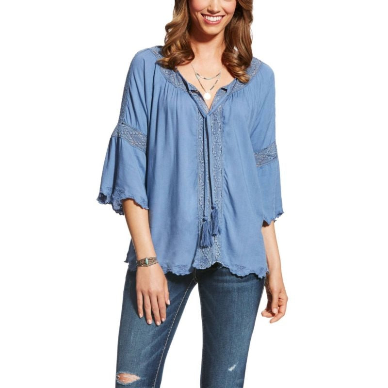 Ariat Ladies Marla Top Bella Blue X-Small