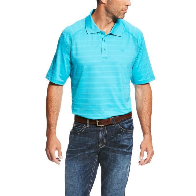 Ariat Mens AC Polo XXL Perfect Turquoise