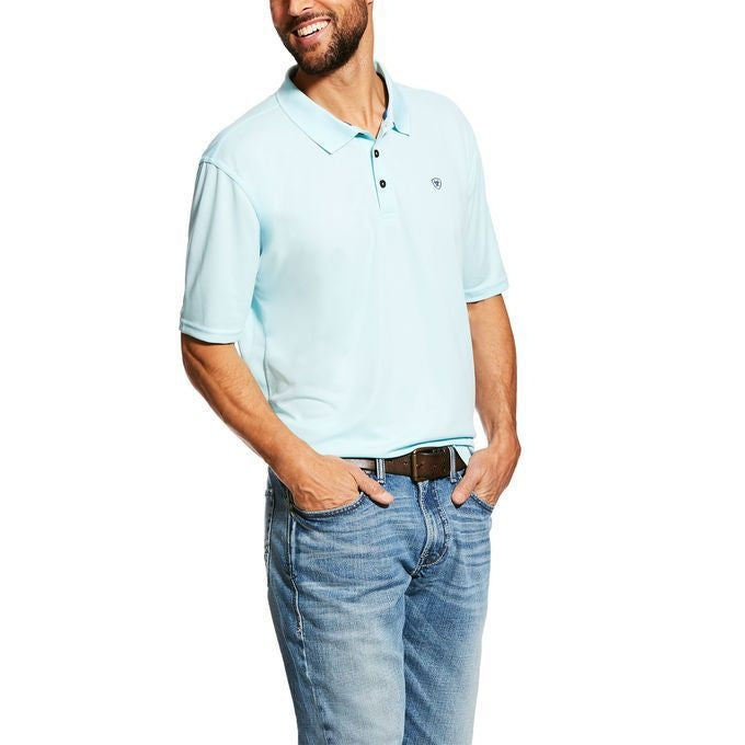 Ariat Mens Tek Polo XXXL Iced Aqua