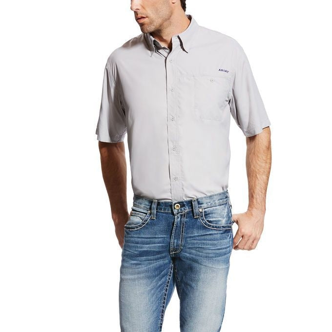Ariat Mens Venttek II Performance SS XXL Silver