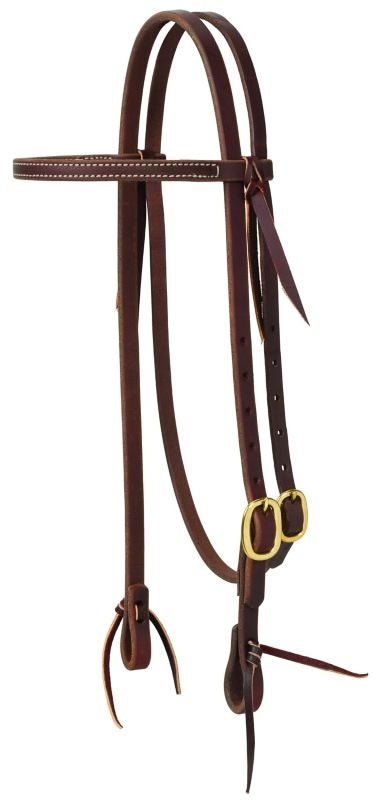 Weaver Working Browband Brass Buckle Headstall