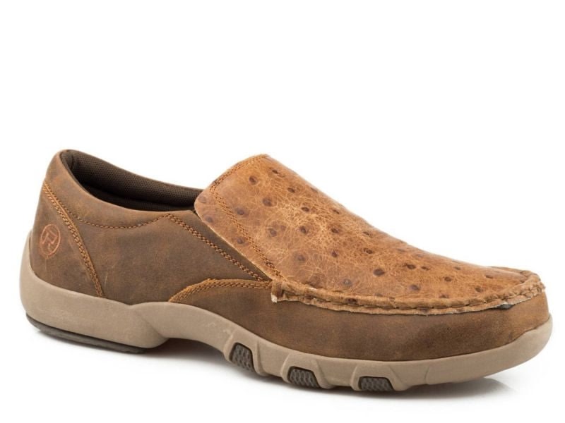 Roper Mens Owen Slip On Shoe 10 Tan