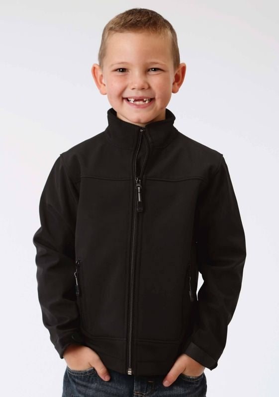 Roper Boys Hi Tech Fleece Jacket LG Black