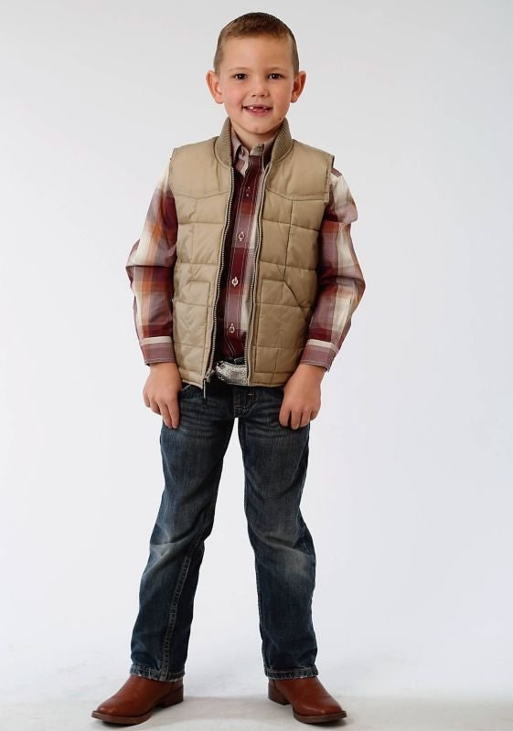 Roper Boys Rangegear Down Jacket MD Brown