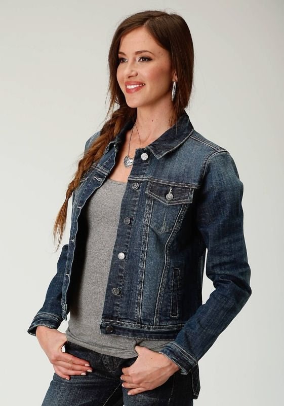 Roper Ladies Stretch Denim Jacket LG