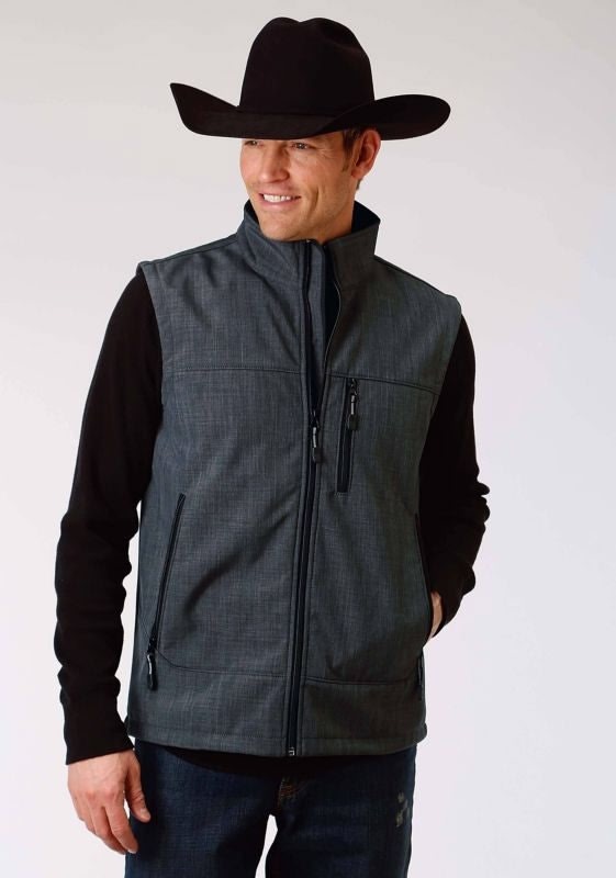 Roper Mens Hi Tech Vest MD Textured Grey