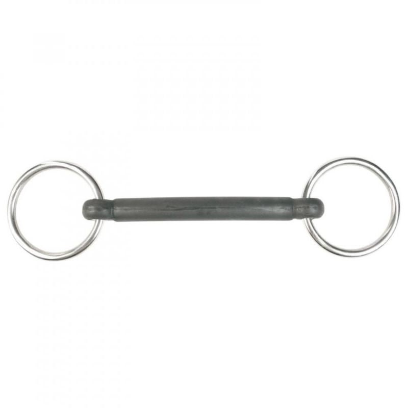 Horze MullenMouth Loose Ring Rubber Bit 4 Black