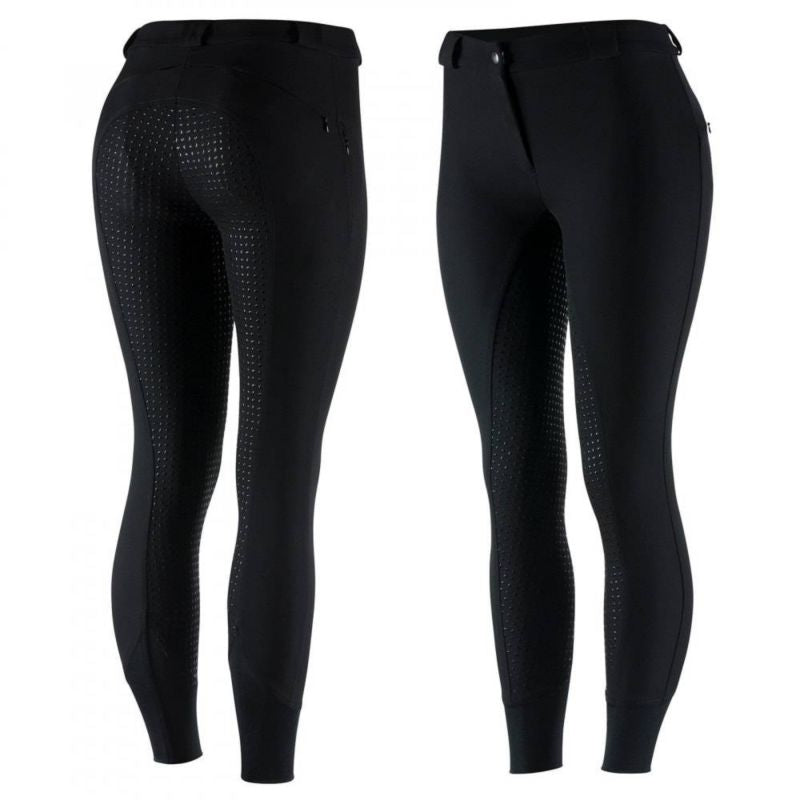Horze Elle Womens Silicone Fs Breech 32 Black