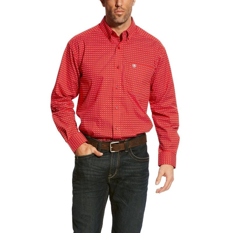 Ariat Mens Carmine Shirt X-Large Scarlet Ruby