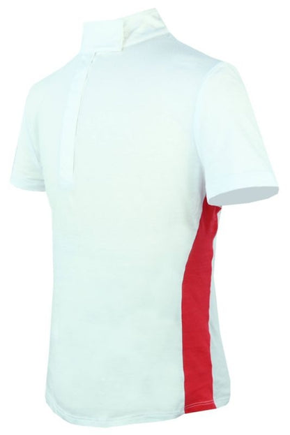 KAKI Short Sleeve Show Shirt 10 White with Blue St