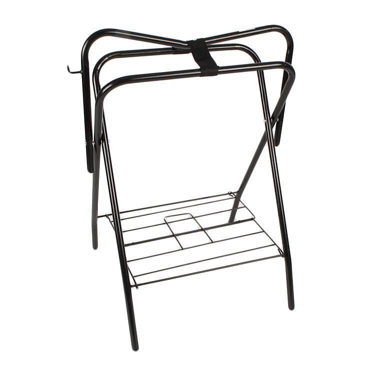 Folding Saddle Stand Black