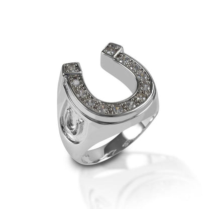 Kelly Herd Mens Horseshoe Ring 10