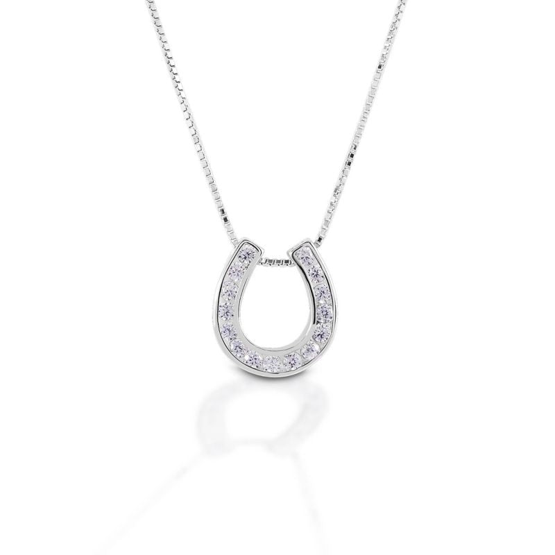 Kelly Herd Single Horseshoe Necklace Sterling Silv