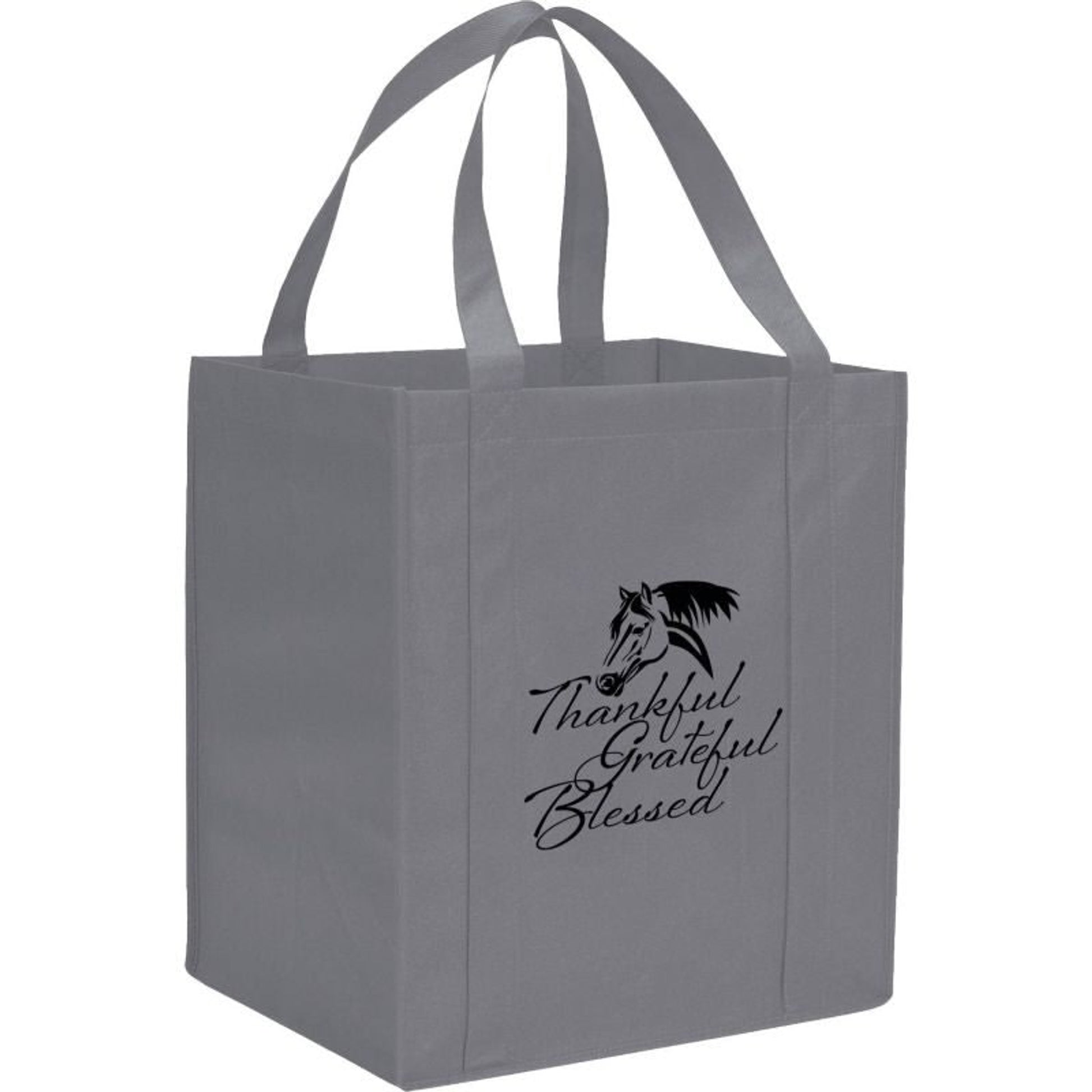 Kelley Reusable Grocery Tote - Thankful Grateful B