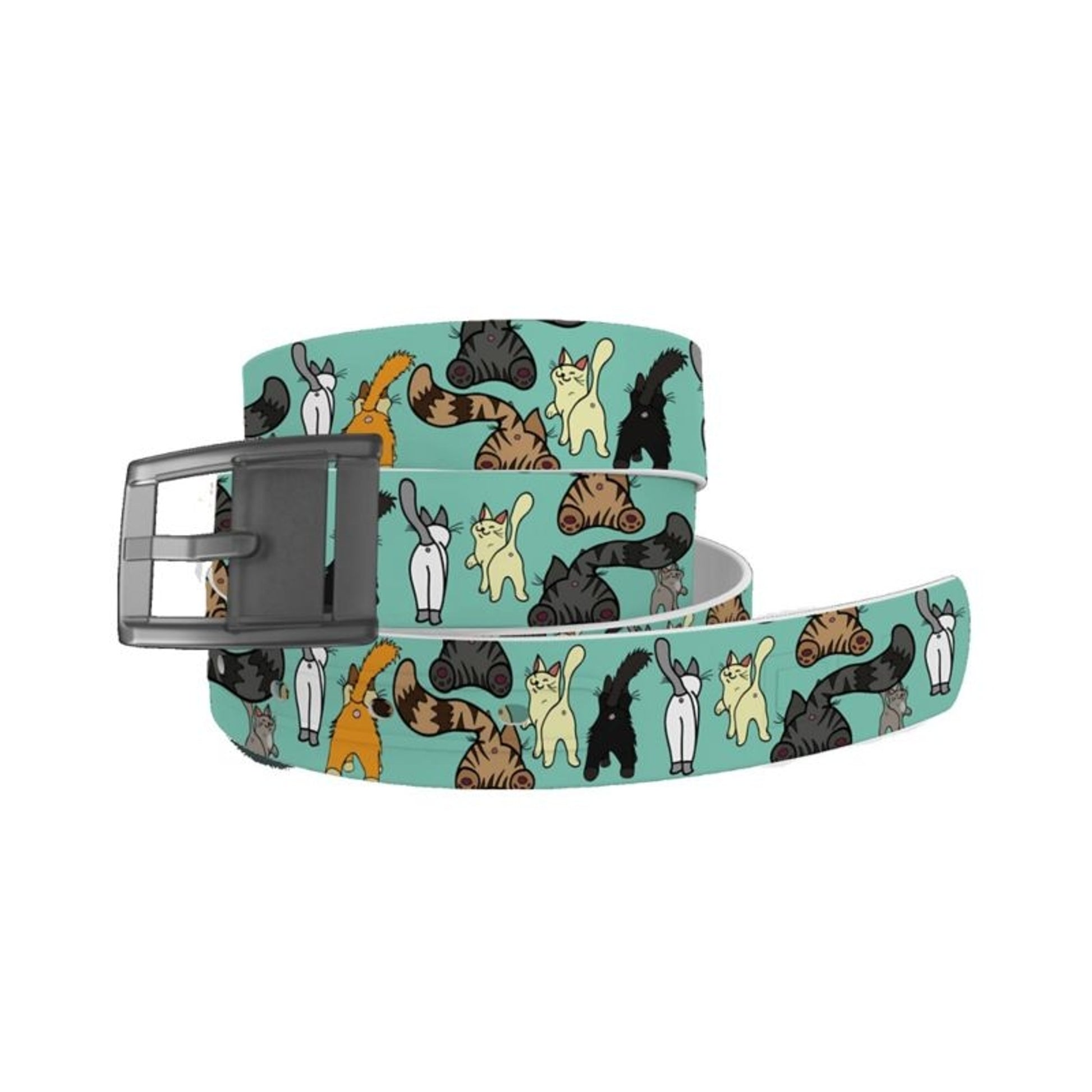 C4 Belt Cat Butts Belt with Grey Buckle One Size