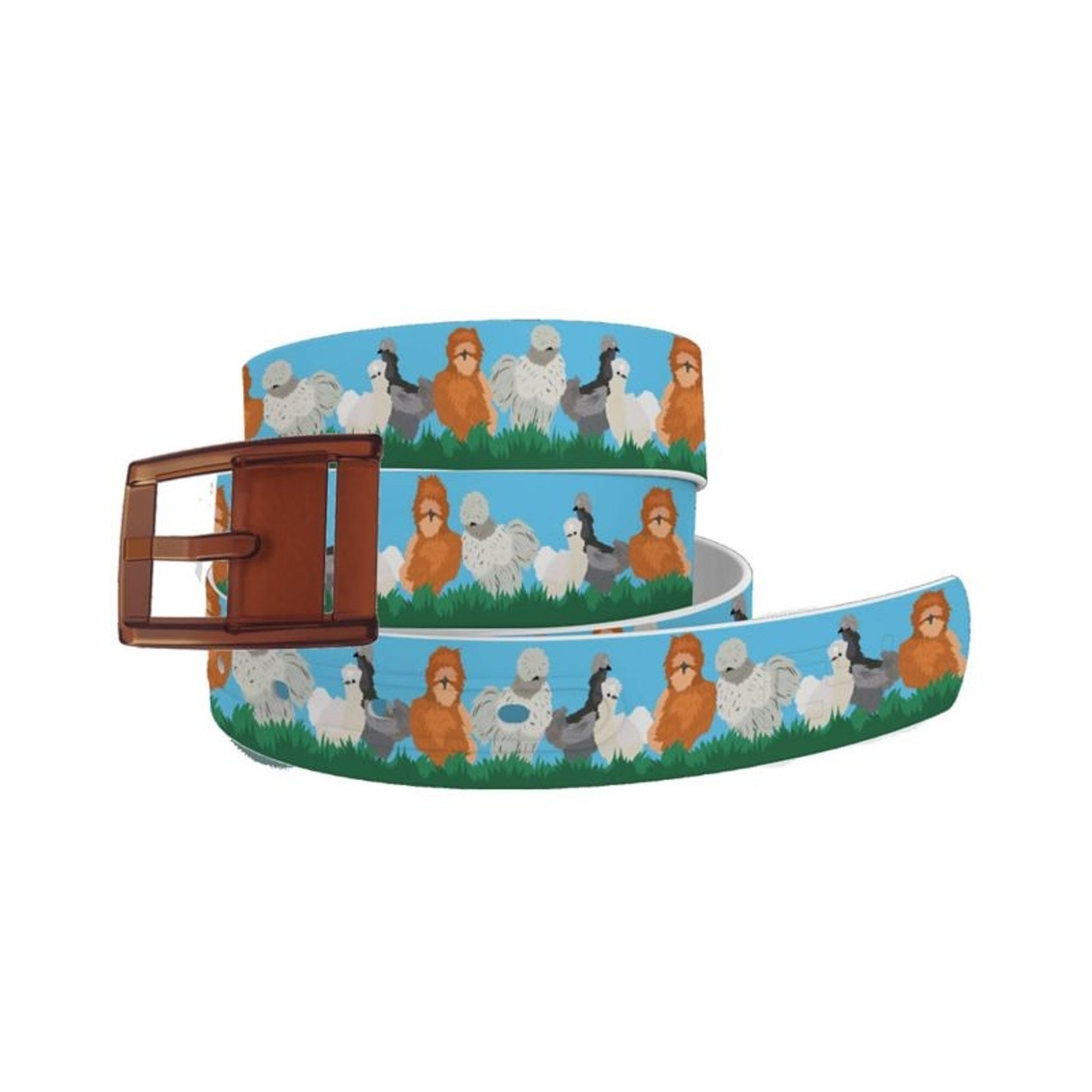 C4 Belt Silkie Chicken Belt with Khaki Buckle Comb