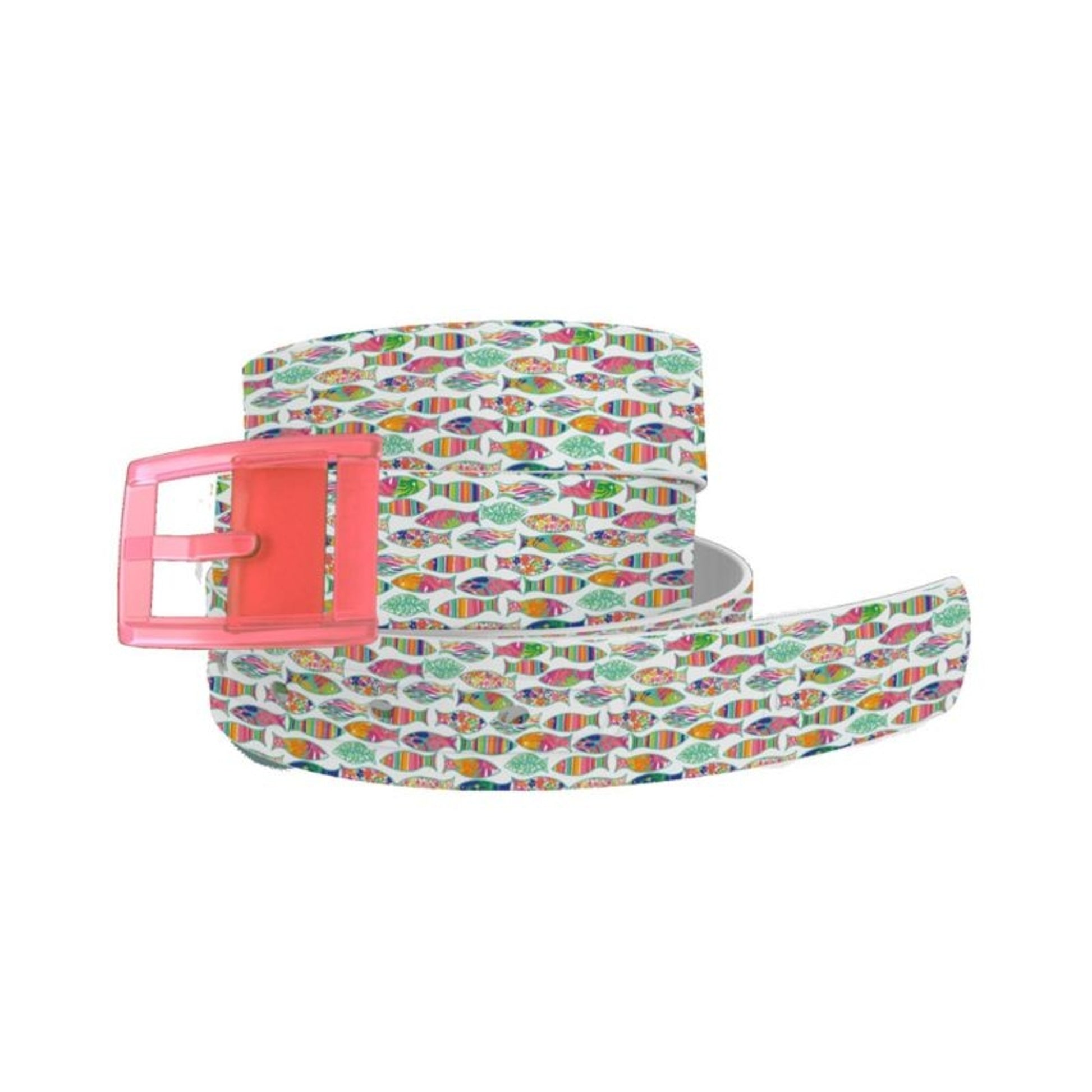 C4 Belt Spunkwear Fancy Fish Belt with Pink Buckle