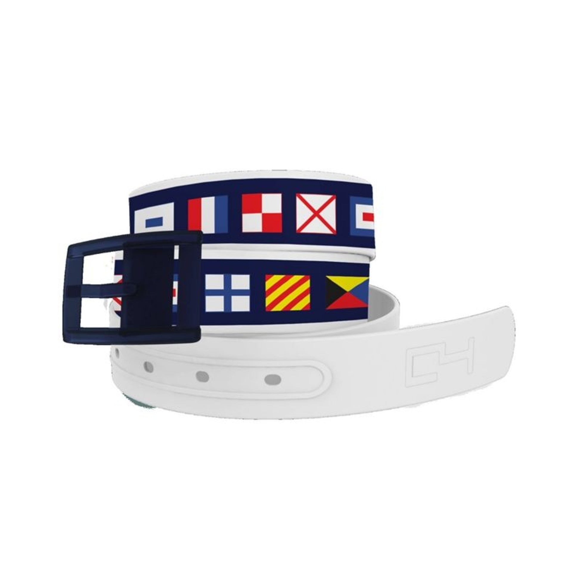 C4 Belt Nautical Belt with Navy Buckle Combo One S