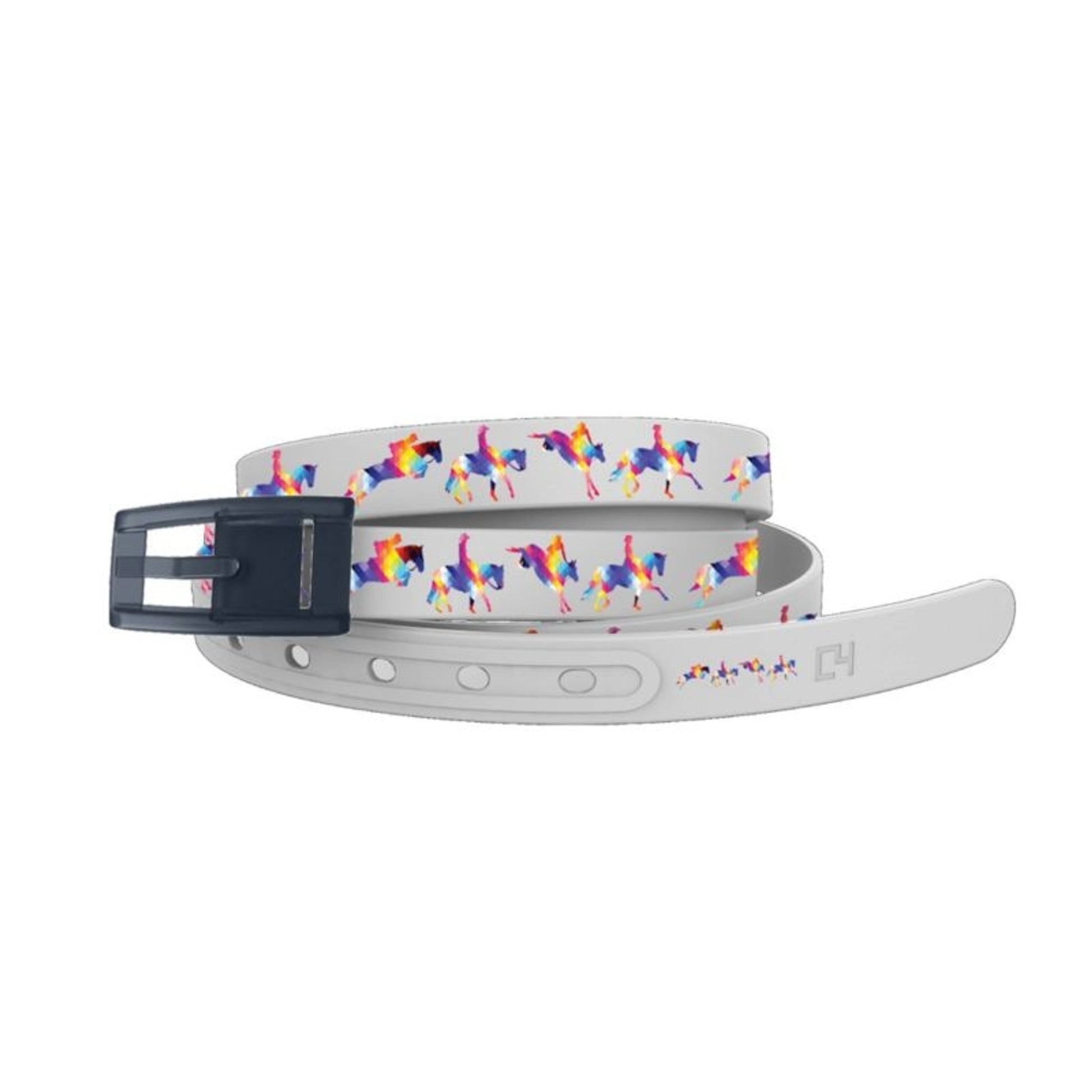 C4 Belt Skinny C4 Equestrian Geometric Belt with N