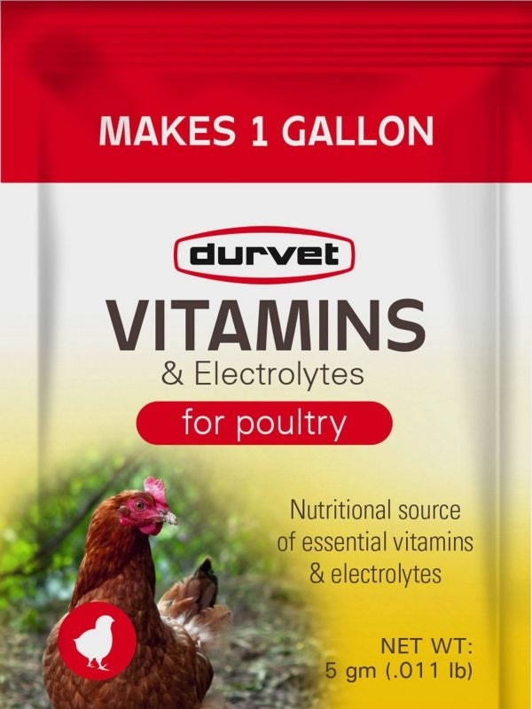 Durvet Vitamins & Electrolytes For Poultry 5 Gram/