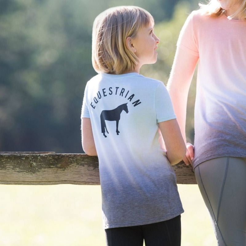 Irideon Kids Dip Dye "Equestrian" Tee Shirt