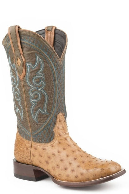 Stetson Mens Pablo Ostrich Boots
