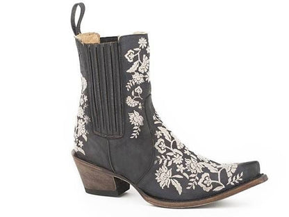 Stetson Ladies Cordelia Snip Toe Cowboy Boots 7 Bl