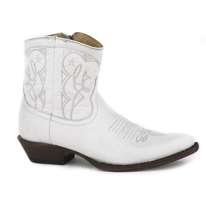 Stetson Ladies Annika Shorty Boots 11 White