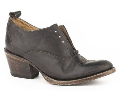 Stetson Ladies Fern Round Toe Fashion Boots 7 Choc