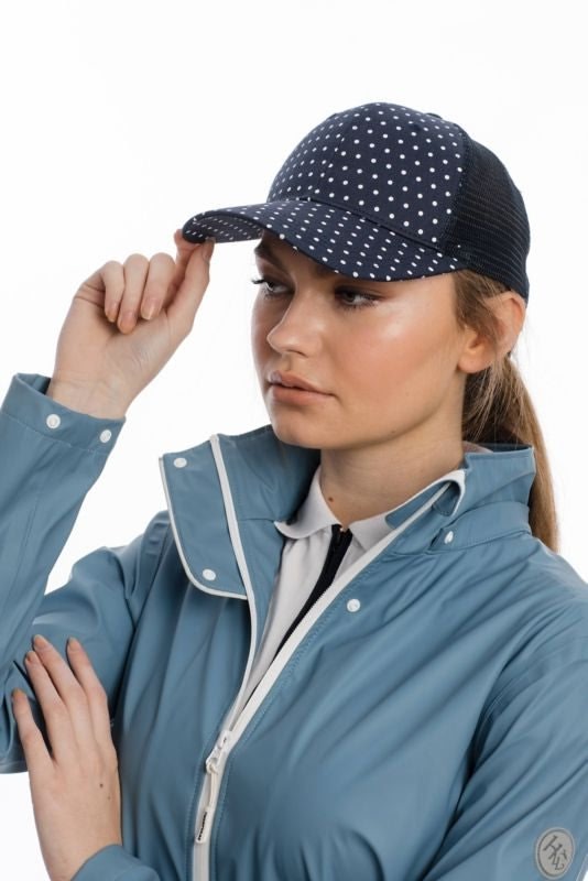 Horseware Ladies Baseball Cap One Size Navy Dot
