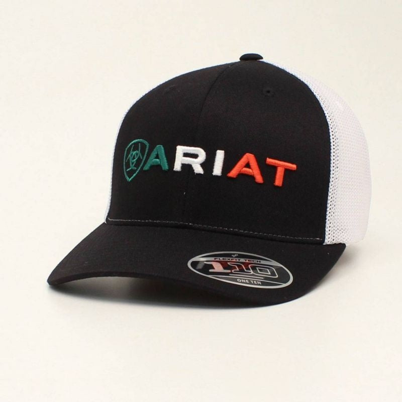 Ariat Mens FlexFit Embroidered Logo Cap Black