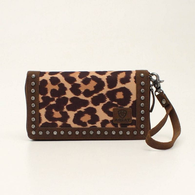 Ariat Cruiser Leopard Print Matcher Clutch Purse 4