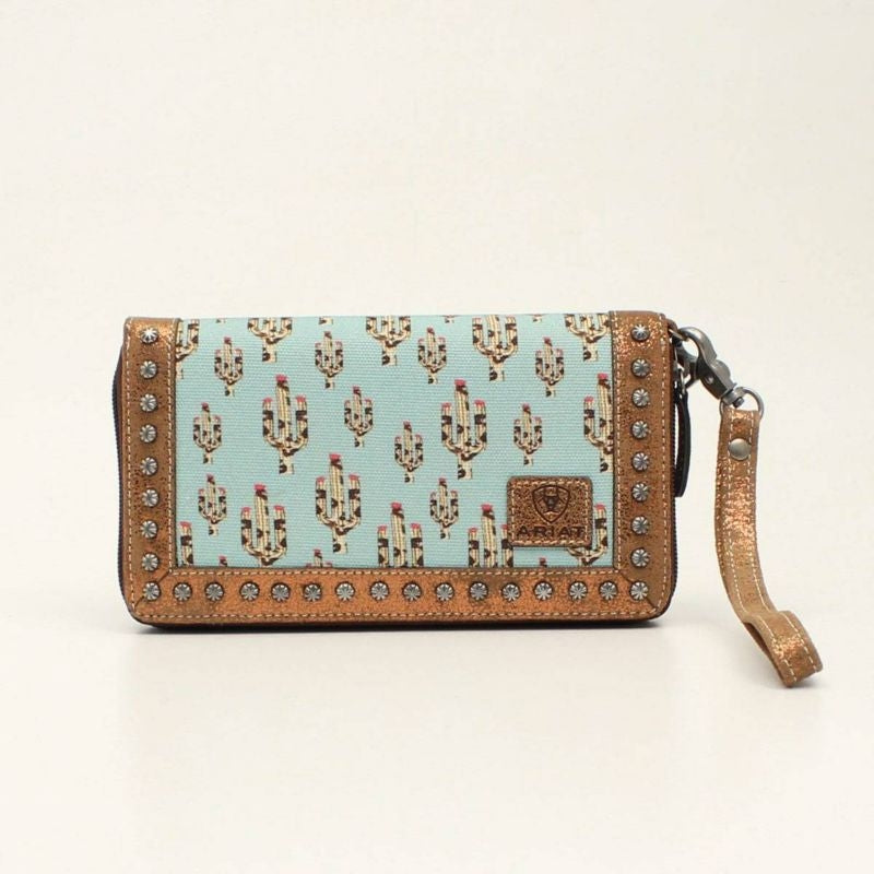 Ariat Ladies Cruiser Cactus Matcher Clutch Purse 4