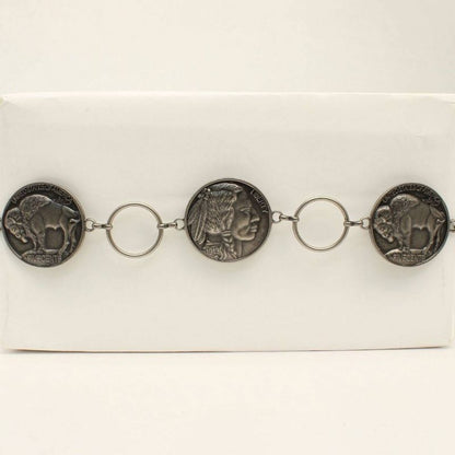 Angel Ranch Ladies 2 1/4" Buffalo Nickle Chain Bel