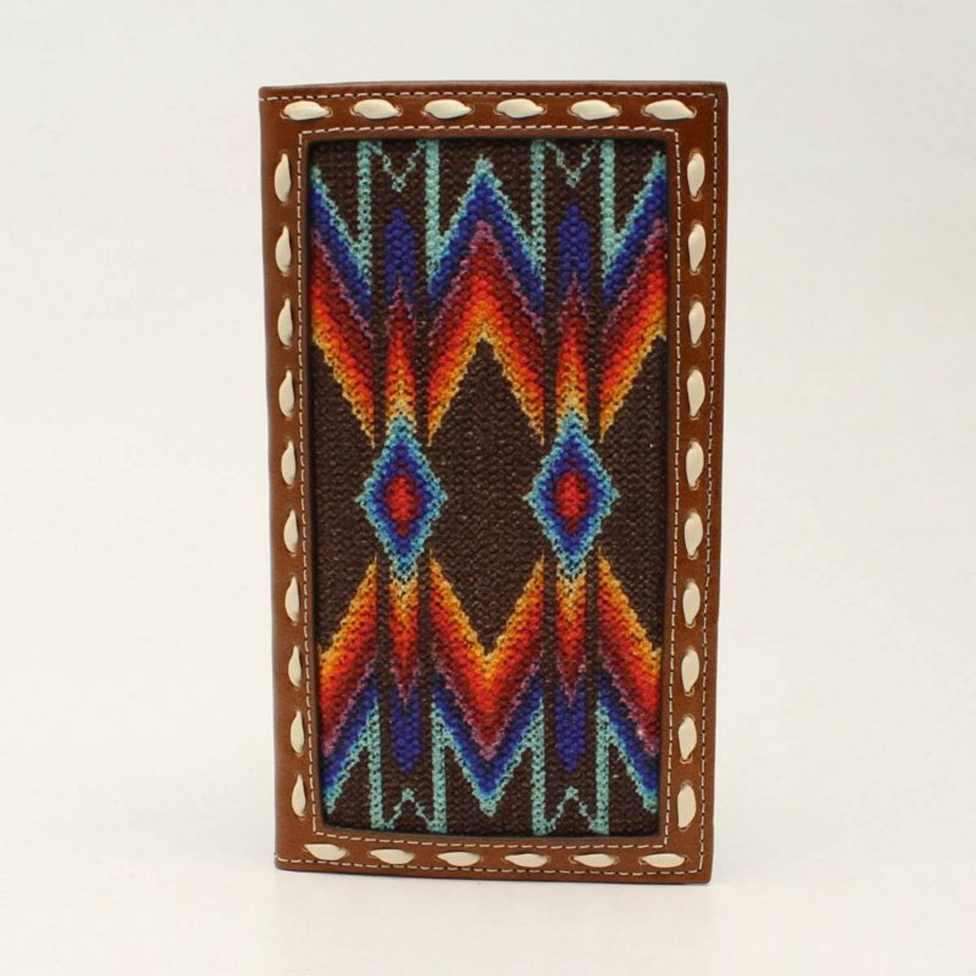 Nocona Mens Rodeo Southwest Wallet Brown/Multi